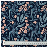 Viskose Jersey Blumen aquarell