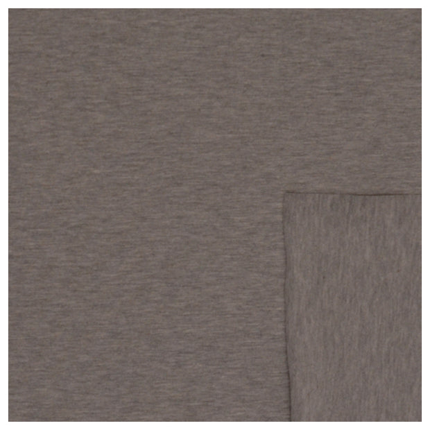 Baumwolljersey grau meliert