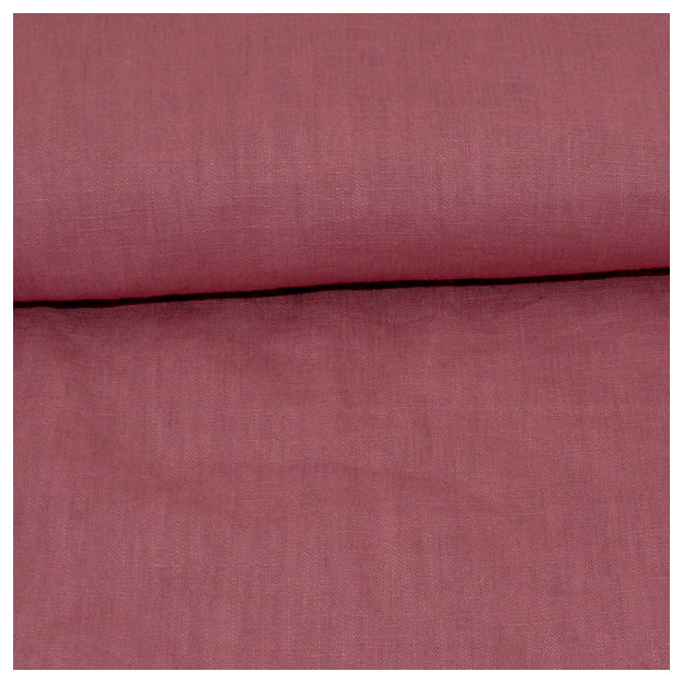 Leinen uni mauvé