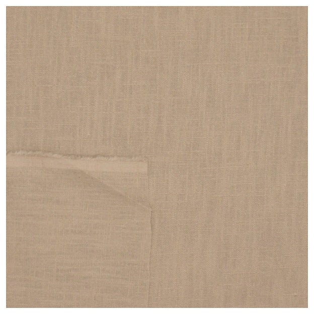 Leinen uni sand