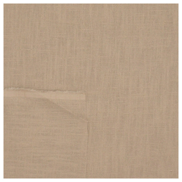 Leinen uni sand