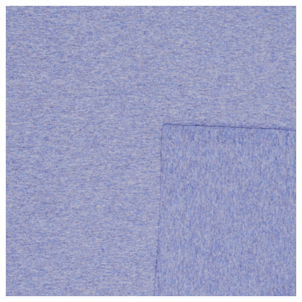 Baumwolljersey blau meliert