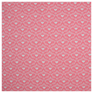 Baumwolle rosa Herzen Ornament