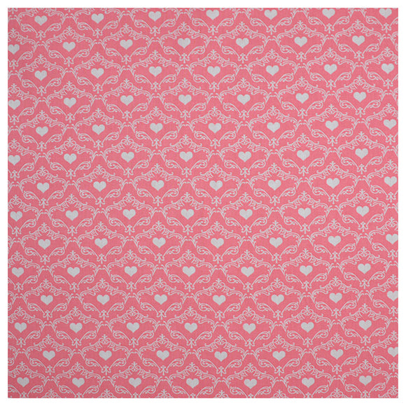 Baumwolle rosa Herzen Ornament