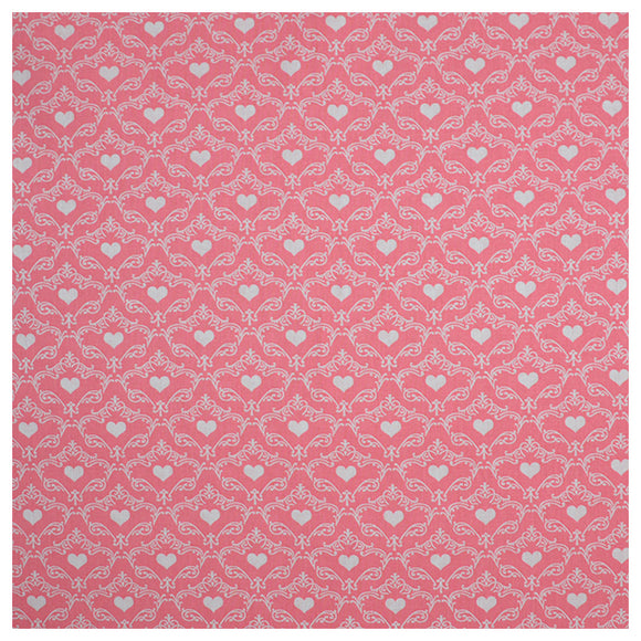 Baumwolle rosa Herzen Ornament