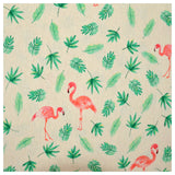 Canvas Palmblätter Flamingos