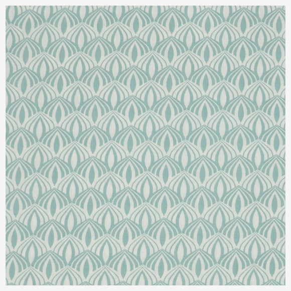 Baumwolle Popeline Retro mint