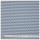 Baumwolle Popeline Retro blau