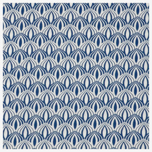 Baumwolle Popeline Retro blau