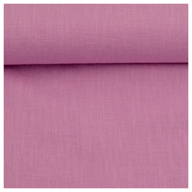 Leinen uni rosa