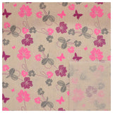 Canvas Blümchen Schmetterlinge rosa