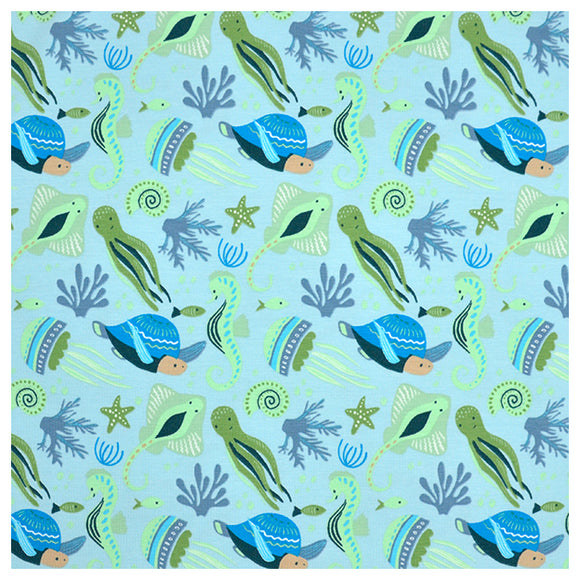 Jersey Meereswesen blau