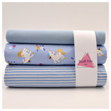Jersey Stoffpaket Jersey Einhörner/ Jersey Streifen+ Bündchen
