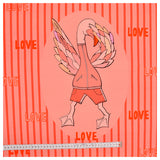 Jersey Panel Love Flamingo