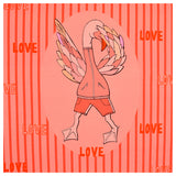 Jersey Panel Love Flamingo