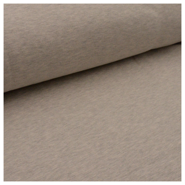 Sweatstoff hellgrau melange