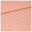 Baumwolle kleine Streublümchen lachs rose