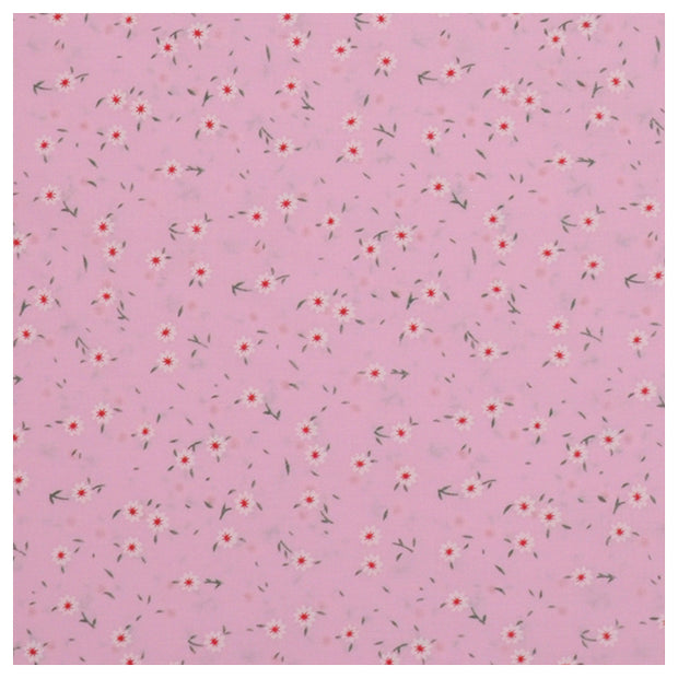 Baumwolle kleine Streublümchen hellrosa