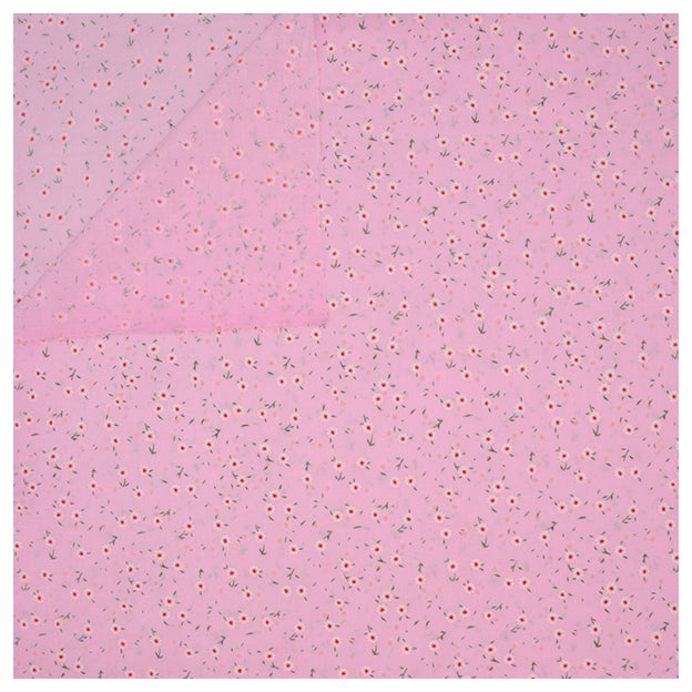 Baumwolle kleine Streublümchen hellrosa