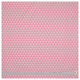 Baumwollstoff geometrisches Muster rosa / weiß