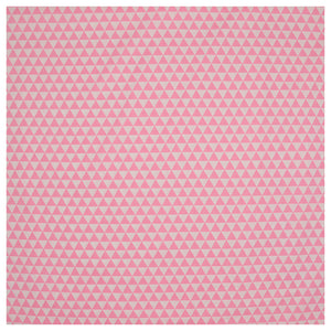 Baumwollstoff geometrisches Muster rosa / weiß