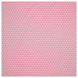 Baumwollstoff geometrisches Muster rosa / weiß