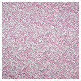 80cm Baumwollstoff Ornamente pink/weiß