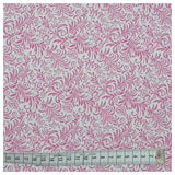 80cm Baumwollstoff Ornamente pink/weiß