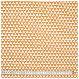 Baumwollstoff geometrisches Muster beige / weiß