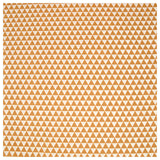 Baumwollstoff geometrisches Muster beige / weiß