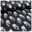 Jersey Blumen schwarz