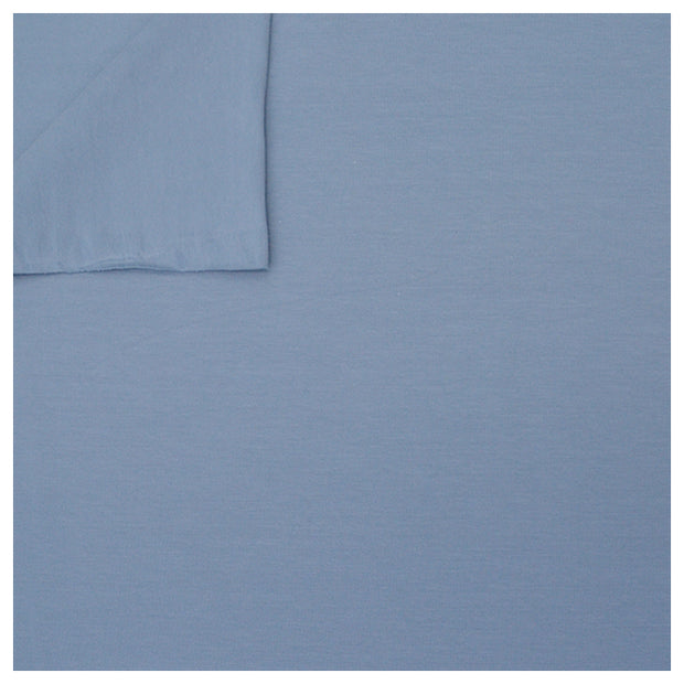 Baumwolljersey uni stahlblau
