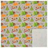 55cm Jersey Mi & Joe Fabrics - Camping grau