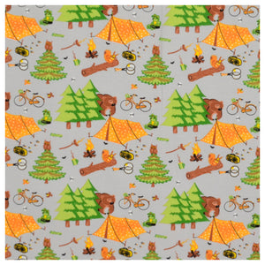 55cm Jersey Mi & Joe Fabrics - Camping grau