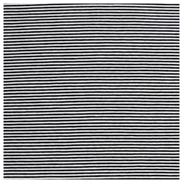 Jersey Streifen schwarz und weiß 2mm