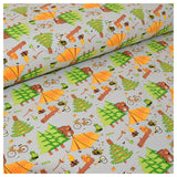 55cm Jersey Mi & Joe Fabrics - Camping grau