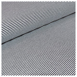 Jersey Streifen schwarz und weiß 2mm