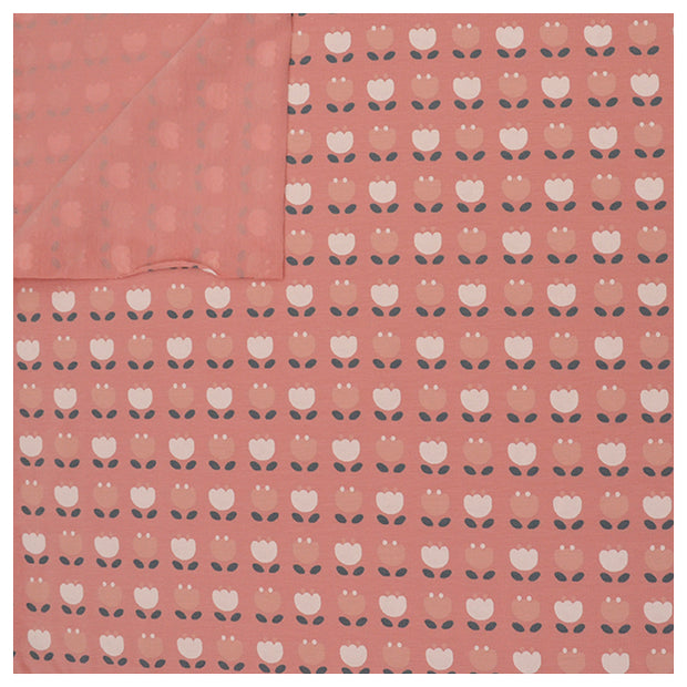 Jersey Blumen rosa Bio