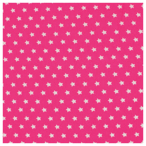 Baumwolle Sterne pink/weiß