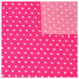 Baumwolle Sterne pink/weiß