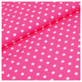 Baumwolle Sterne pink/weiß