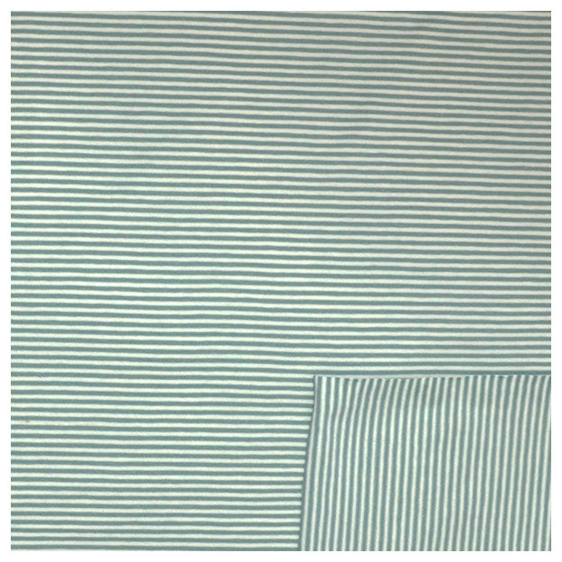 Jersey Streifen grün und weiß 2mm