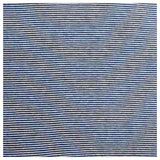 Bündchen Streifen schmal jeansblau und weiß
