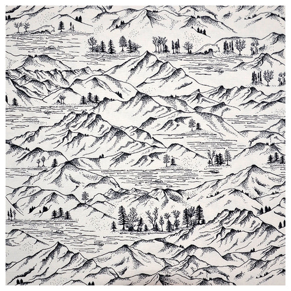 Canvas Berge naturweiß