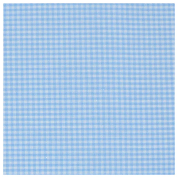 Baumwolle Karo hellblau /weiß 2,7 mm