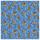 135 Jersey Dschungel Tiger blau