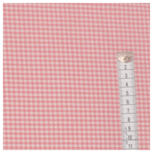 Baumwolle Karo rosa/weiß 2,7 mm