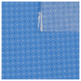 Baumwolle Kleine Rauten Blüten blau