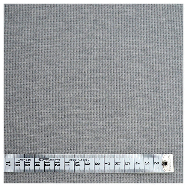 Waffelstoff Jersey hellgrau meliert