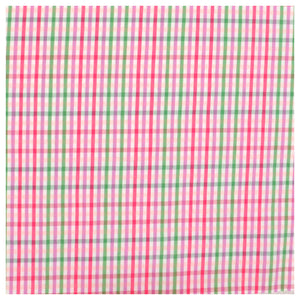 Baumwolle Karo pink / grün